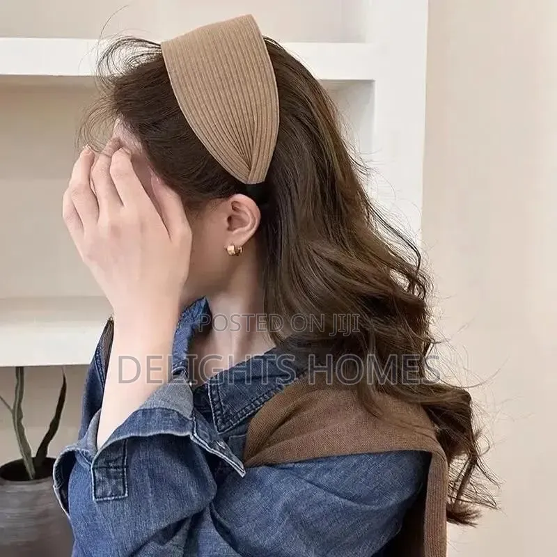 Anti-Slip Ribbed Elastic Hairband-Re