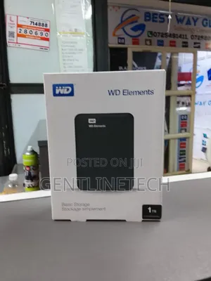 Wd 1tb Portable External HDD – Plug Play