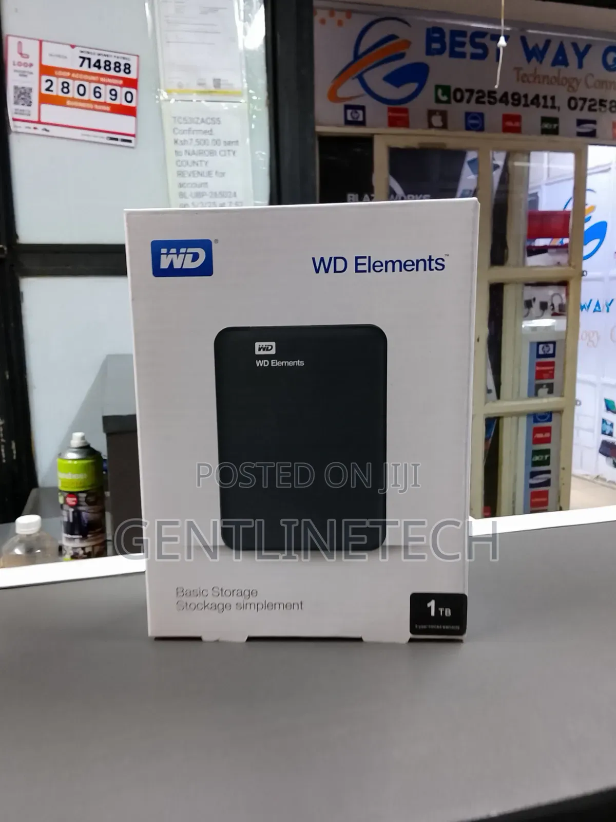 Wd 1tb Portable External HDD – Plug Play