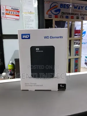 Wd 1tb Portable External HDD – Plug Play