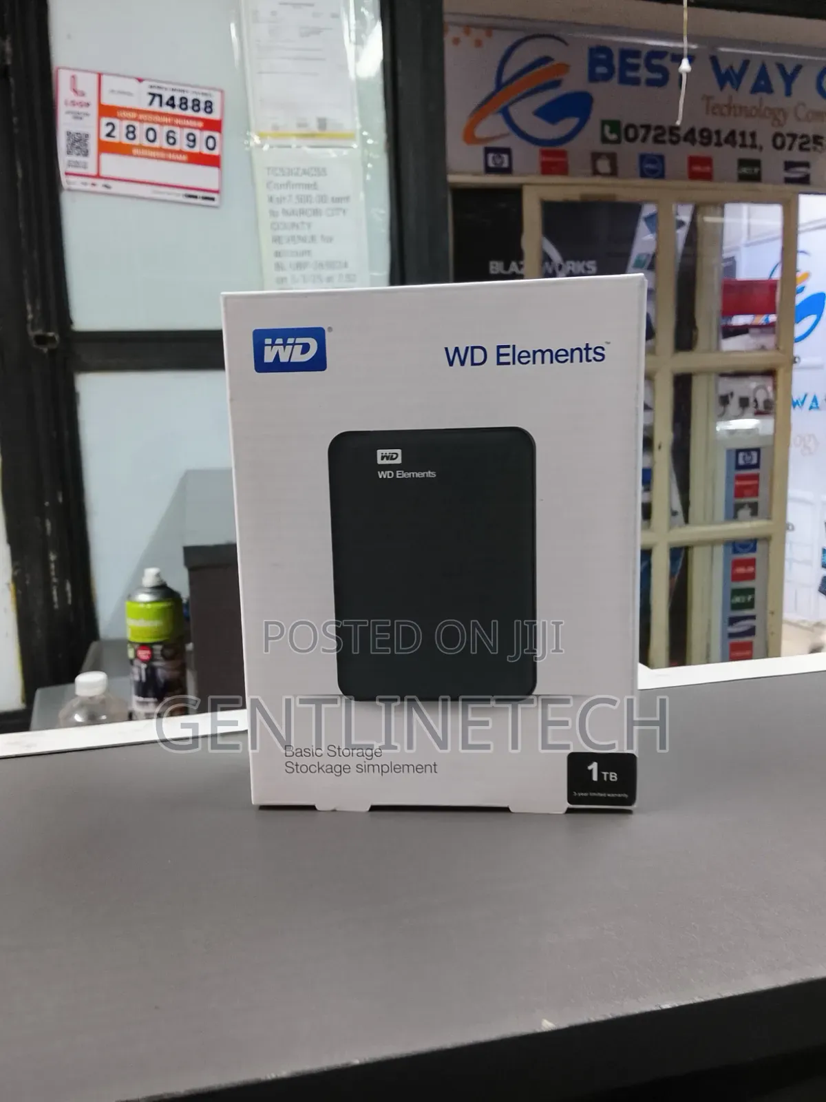 Wd 1tb Portable External HDD – Plug Play