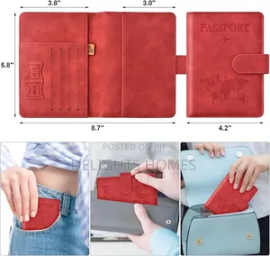 Leather Passport Holder Wallet-Rem