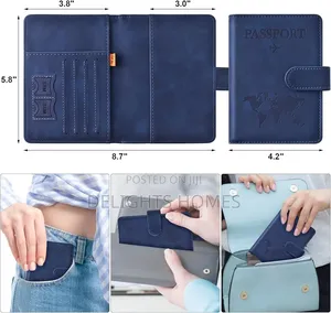 Leather Passport Holder Wallet-Rem