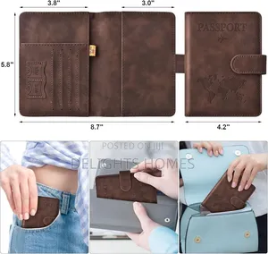 Leather Passport Holder Wallet-Rem