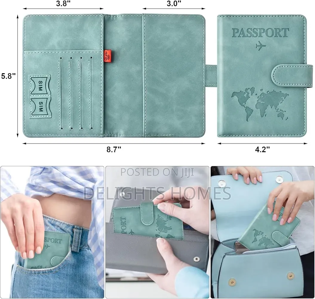 Leather Passport Holder Wallet-Rem