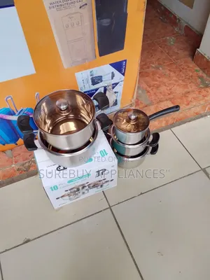 Jp 10pcs Stainless Steel Cookware Set – Heavy Gauge Pots With Lids