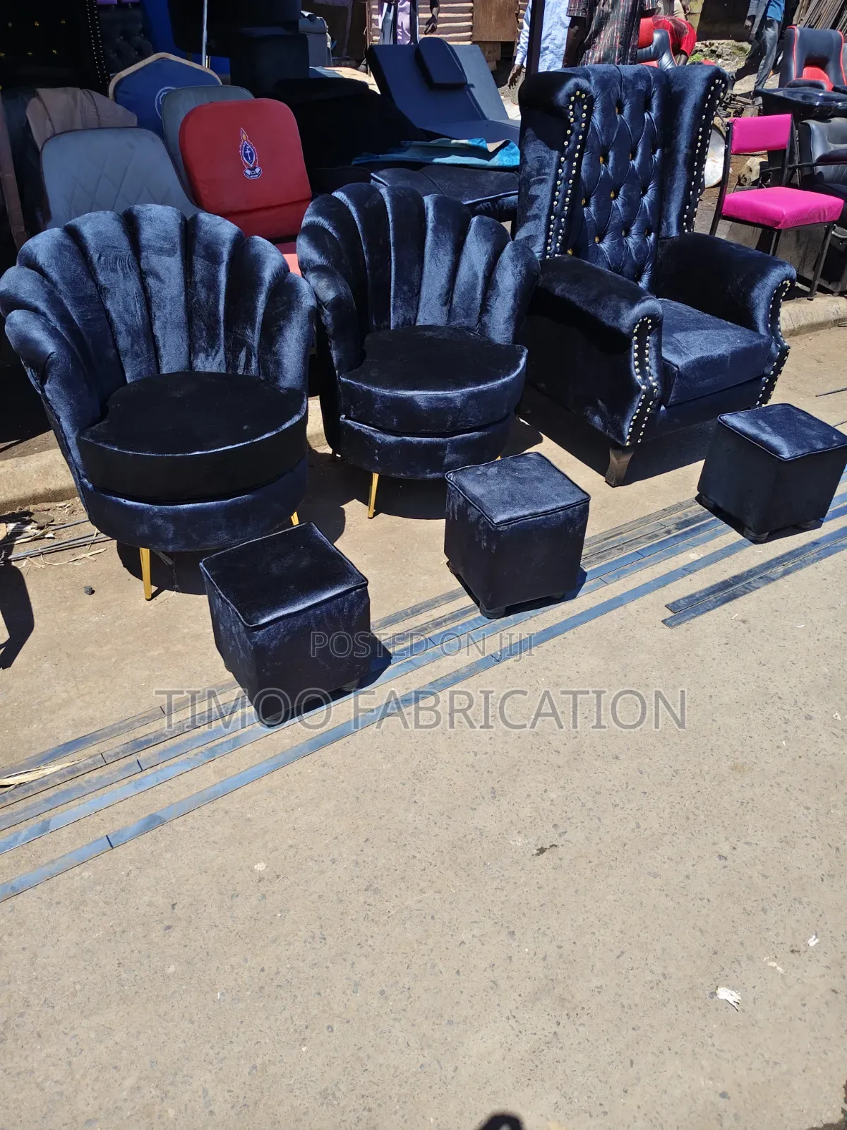 Pedicure Black Seats
