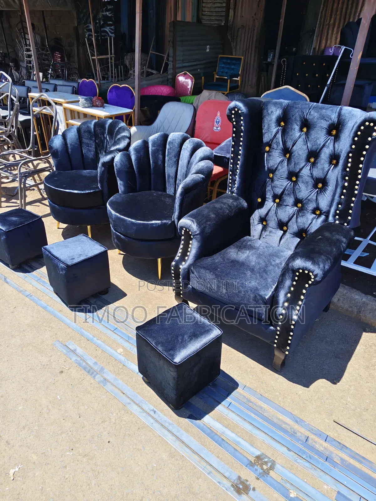 Pedicure Black Seats