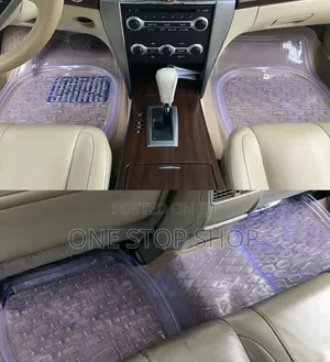 5_seater Clear Blue Theme Color Car Floor Carpet Mats