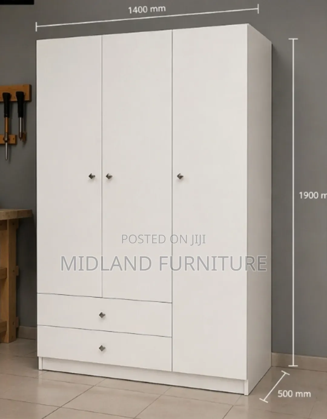 3 Door Wardrobe Cupboard Pay After Delivery