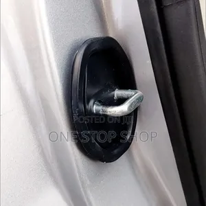 4pc Black Car Door Shock Absorbing Silicone Pad
