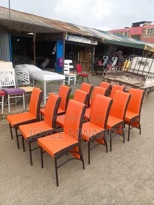 Executive Black and Orange Hotel Chairs 