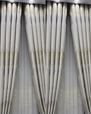 High Quality Home Curtains With Floral Patterns Fabric