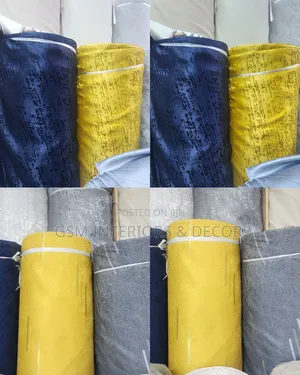 High Quality Navy Blue Mustard Curtains