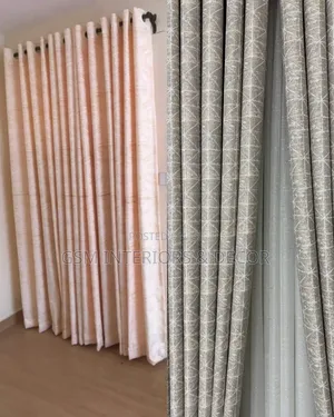 Off-Pink Home Curtains With Good Quality Soft Fabric