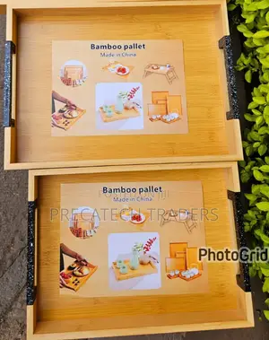 Heavy Classic Style Bamboo Tray .,