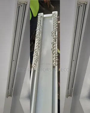 Plain White Aluminium Curtain Rails for Modern House Designs