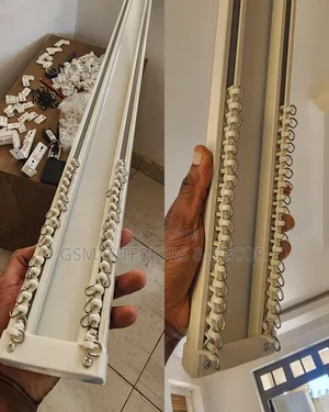 Aluminium Curtain Rails Double With 20 Runners Per Meter