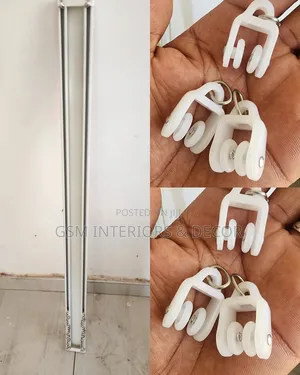 Aluminium Curtain Rails With Separate Runners/Glinders