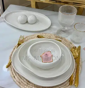 Large Set (39 PCS Dinner Set )Modern European Double Glaze Porcelain