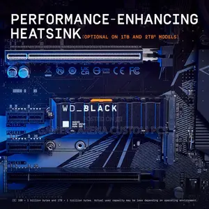 Wd_black Sn850x 1tb Gen4 Nvme SSD Heatsink Laptop,Ps5 Gaming Pc,