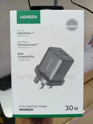 Ugreen 30w 2-Port Gan Fast Charger - X516 (65036)