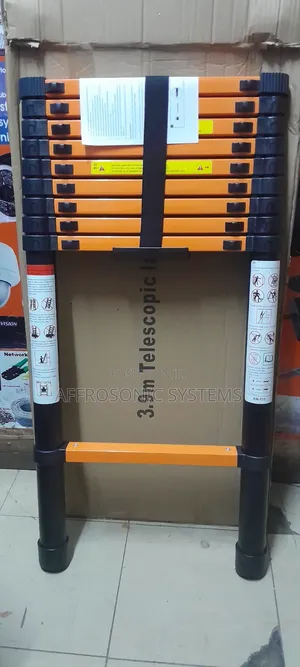 3.9m Telescopic Ladder (Orange)