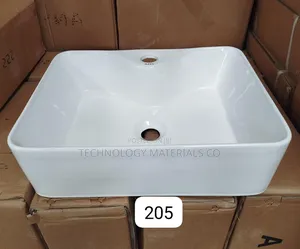 Modern Rectangular Countertop Basin – Ceramic Bathroom Sink