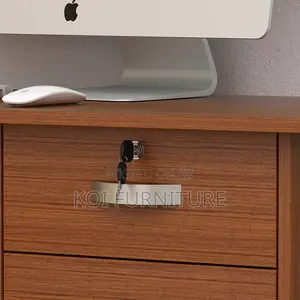 Office Desk : 1.2m Computer Desk in Modern Walnut –