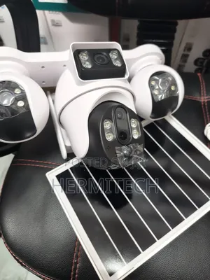 V380 PTZ Control Quad Lens 4g Solar Powered CCTV 4lens