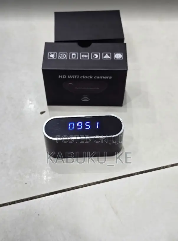 Nanny Camera Digital Table Clock Wifi Camera