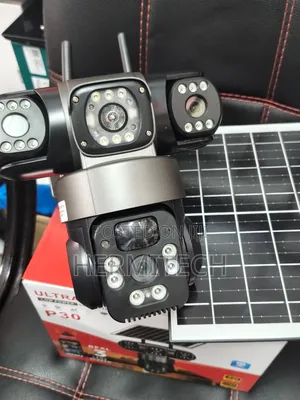 Wifi Smart Pir Detection Solar Powered CCTV Triple Lens CCTV