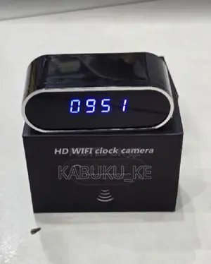 Wireless Wifi Mini Camera Digital Table Clock With Full Hd 1080p