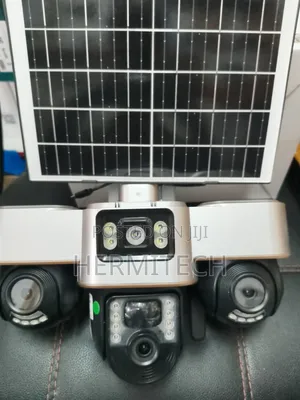 4g Smart Three Real Screens Triple Lens Solar Powered CCTV Outdoor