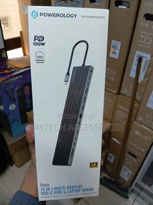 Powerology Nexis 13-in-1 Usb-C Hub With Laptop Stand