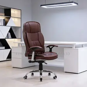 Brown Leather Manager Generic Office Chair
