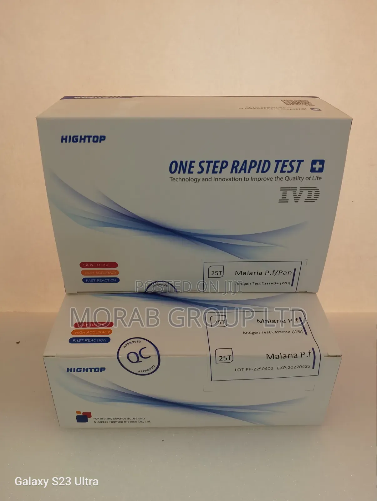 Malaria Pf Test W/B Cassette
