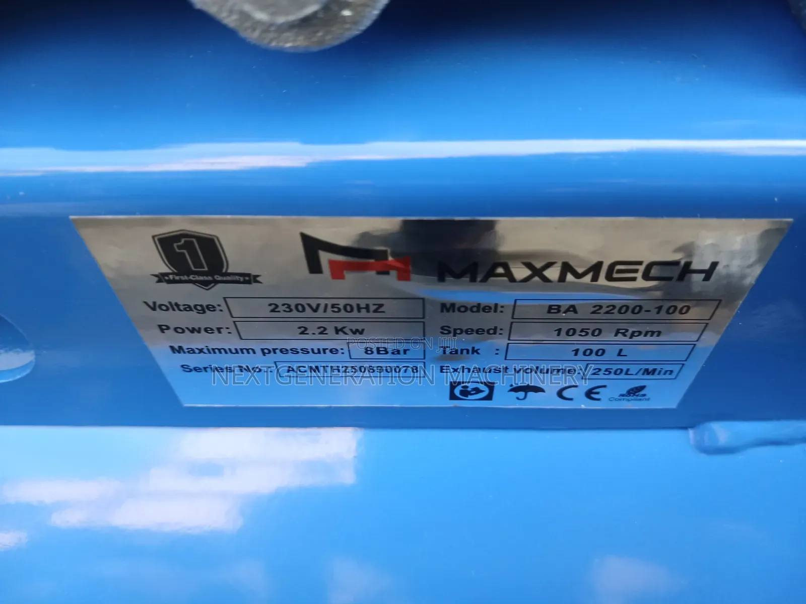 Maxmech 100 Litres Air Compressor