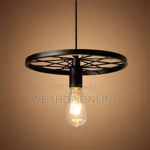 Wheel Shaped Pendant Light