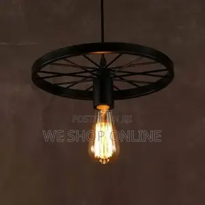 Wheel Shaped Pendant Light