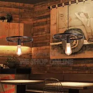 Wheel Shaped Pendant Light