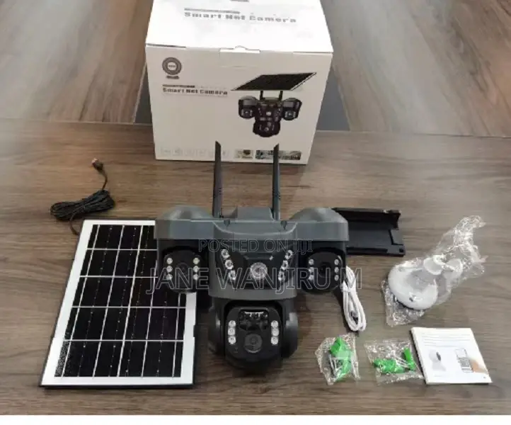 V380 Pro Camera Wifi Solar CCTV With Night Vision