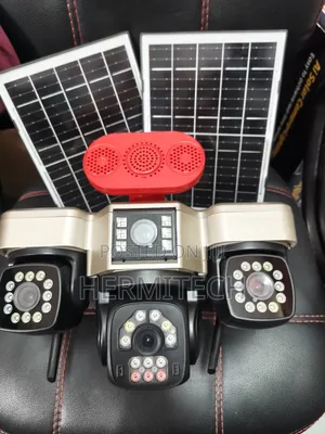 Improved Features 4lens CCTV Solar Powered 4g Smart Alarm Siren