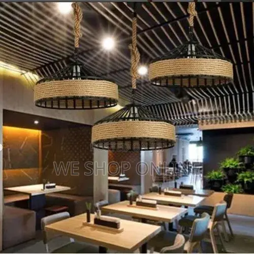 300mm Hemp Rope Pendant Light