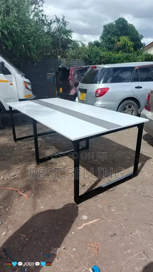 White 2.4m Meeting Table