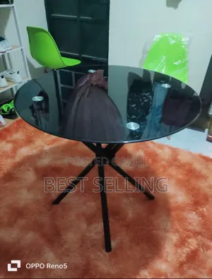 Black C-88 Round Table