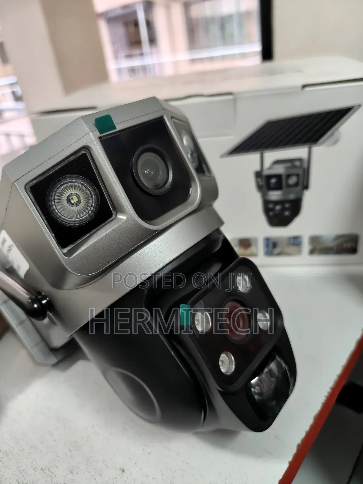 Dual Lens 4g Solar Powered CCTV Infrared Night Vision Recordings