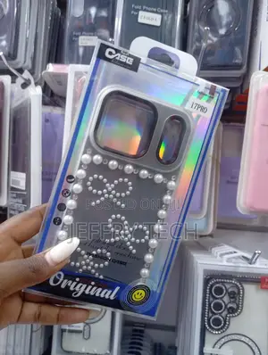 iPhone 17 Pro 3d Pearl Bow Rhinestone Phone Case,