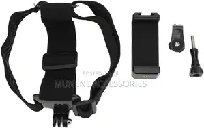 Adjustable Action Camera Head Strap Mount With Phone Holder