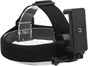 Adjustable Action Camera Head Strap Mount With Phone Holder